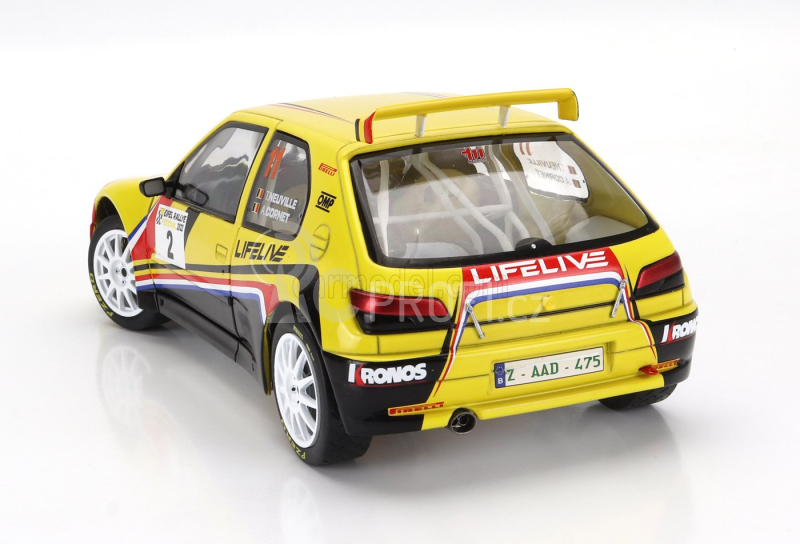 Solido Peugeot 306 Maxi N 2 Rally Eifel Festival 2022 Thierry Neuville - A.cornet 1:18 Žlutá Černá Červená