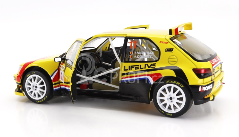 Solido Peugeot 306 Maxi N 2 Rally Eifel Festival 2022 Thierry Neuville - A.cornet 1:18 Žlutá Černá Červená