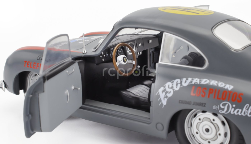 Solido Porsche 356 Pre-a Coupe N 147 Racing Panam 1954 1:18 Šedá Červená