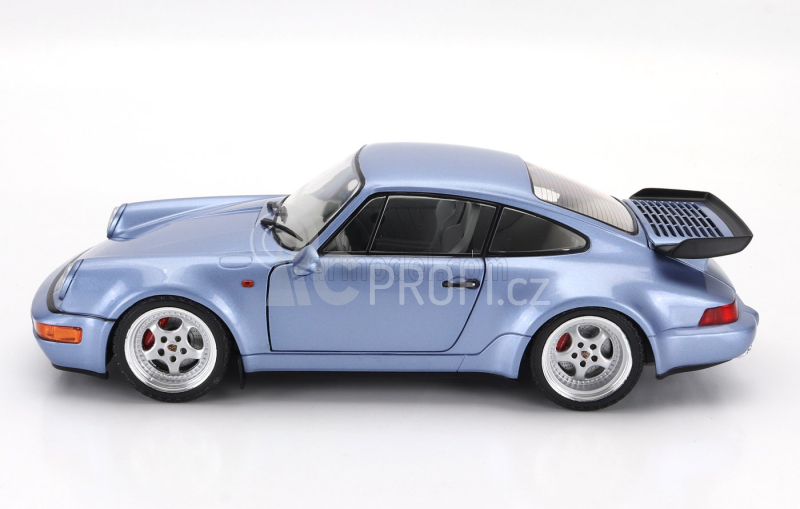 Solido Porsche 911 964 Turbo Coupe 1990 1:18 Světle Modrá Met