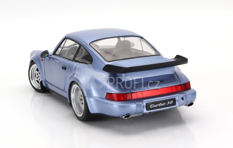 Solido Porsche 911 964 Turbo Coupe 1990 1:18 Světle Modrá Met