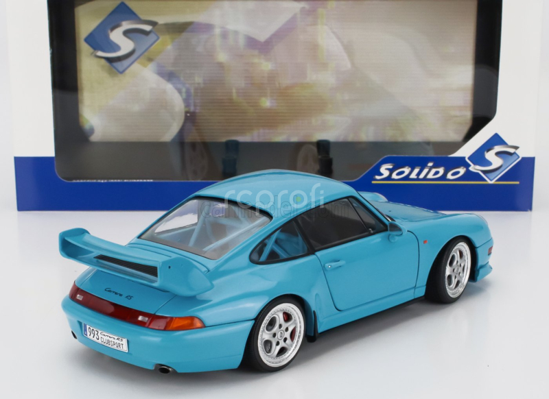 Solido Porsche 911 993 Carrera Rs Clubsport Coupe 1993 1:18 Riviera Blue