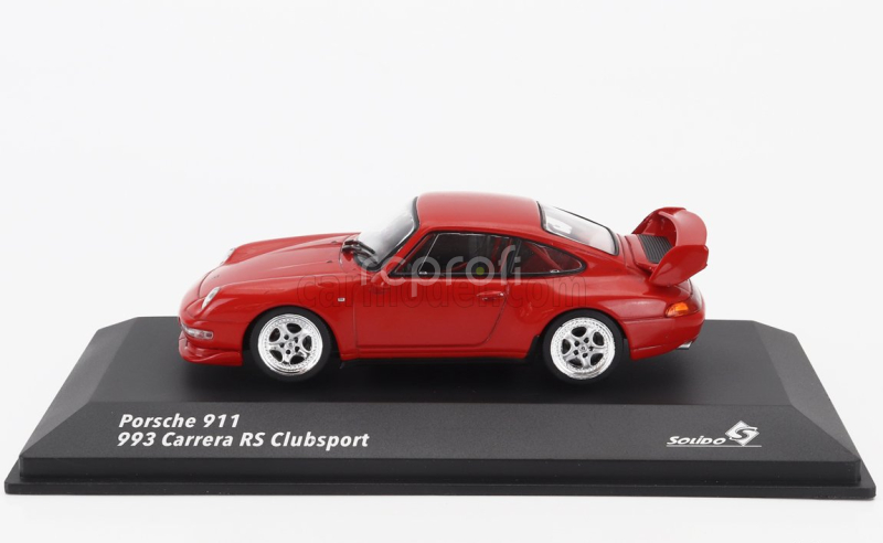 Solido Porsche 911 993 Rs Clubsport Coupe 1993 1:43 Red
