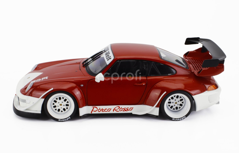 Solido Porsche 911 993 Rwb Bodykit Porco Rosso Coupe 2020 1:18 Bílá Červená