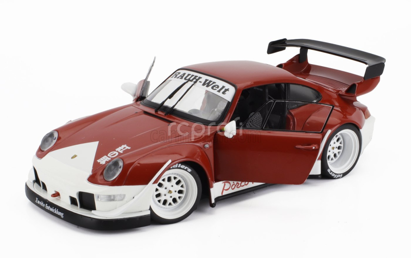 Solido Porsche 911 993 Rwb Bodykit Porco Rosso Coupe 2020 1:18 Bílá Červená