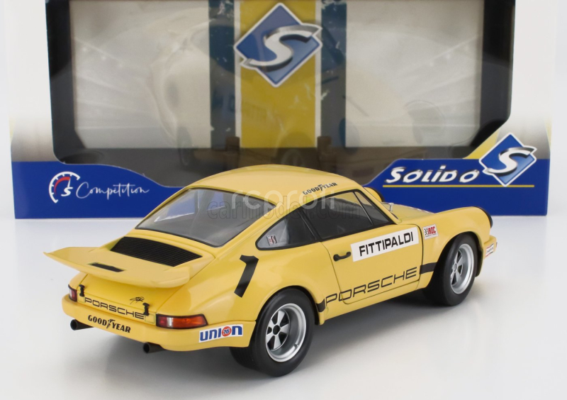 Solido Porsche 911 Carrera 3.0 Rsr N 1 Iroc Riverside 1973 Emerson Fittipaldi 1:18 Žlutá