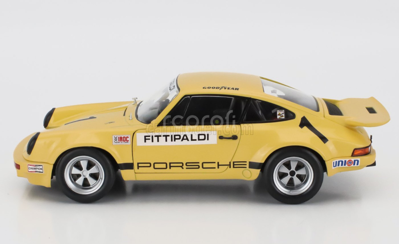 Solido Porsche 911 Carrera 3.0 Rsr N 1 Iroc Riverside 1973 Emerson Fittipaldi 1:18 Žlutá