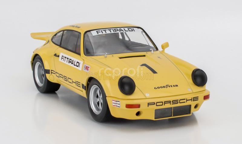 Solido Porsche 911 Carrera 3.0 Rsr N 1 Iroc Riverside 1973 Emerson Fittipaldi 1:18 Žlutá