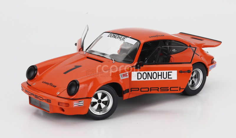 Solido Porsche 911 Rs 3.0l Coupe N 1 Winner Iroc Daytona 1974 Mark Donohue 1:18 Orange