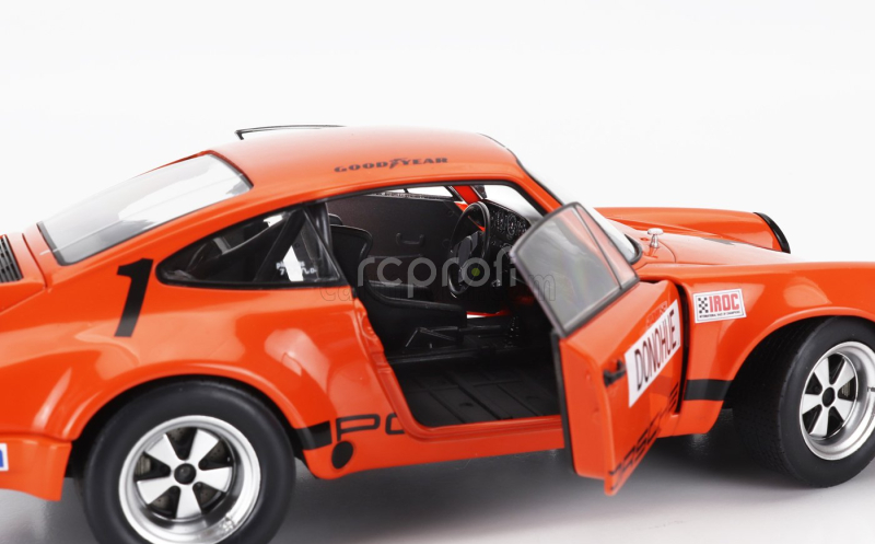 Solido Porsche 911 Rs 3.0l Coupe N 1 Winner Iroc Daytona 1974 Mark Donohue 1:18 Orange