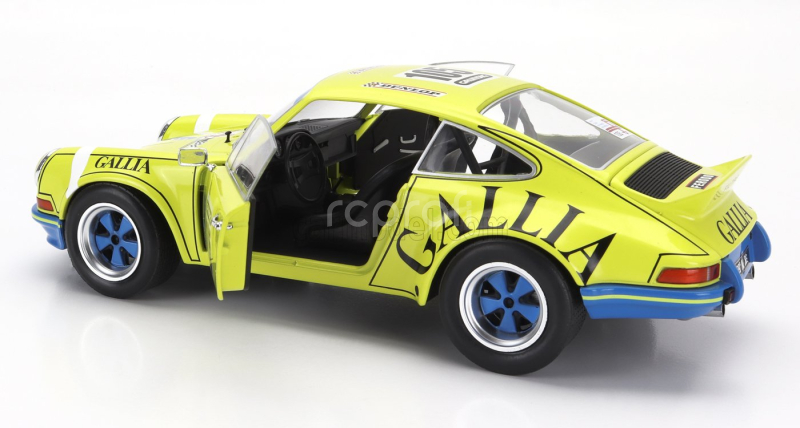 Solido Porsche 911 Rsr Coupe N 105 Rally Tour De France 1973 Jean Louis Lafosse - Jean Pierre Angoulet 1:18 Žlutá Modrá