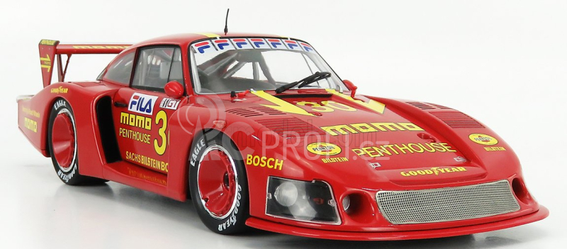 Solido Porsche 935/78 Momo Moby Dick N 30 Drm Norisring 1981 G.moretti 1:18 Červená Žlutá