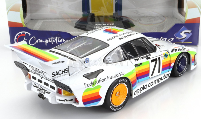 Solido Porsche 935k3 Team Dick Barbour Racing N 71 24h Le Mans 1980 B.rahal - A.moffat - B.garretson 1:18 Bílá