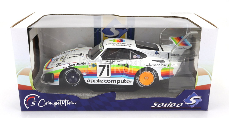 Solido Porsche 935k3 Team Dick Barbour Racing N 71 24h Le Mans 1980 B.rahal - A.moffat - B.garretson 1:18 Bílá