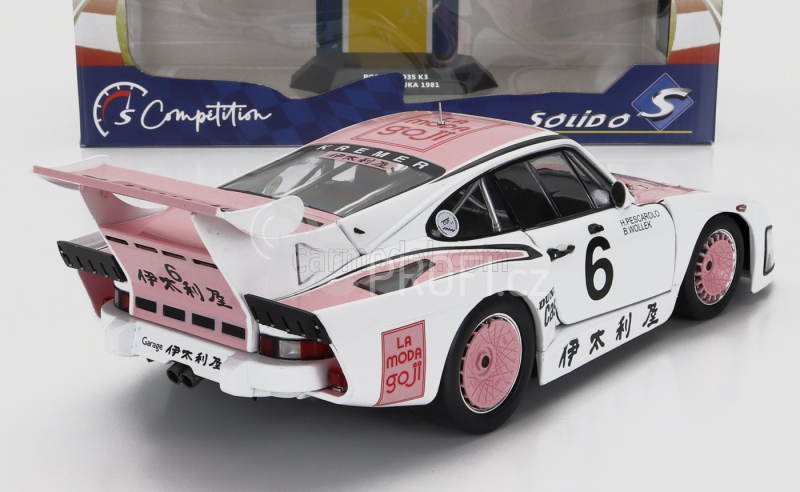Solido Porsche 935k3 Team Porsche Kremer Racing N 6 Winner 1000km Suzuka 1981 B.wollek - H.pescarolo 1:18 Bílá Růžová