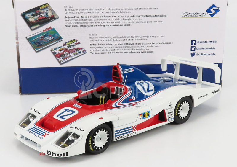 Solido Porsche 936 2.1l Turbo Team Essex Motorsport N 12 24h Le Mans 1979 J.ickx - B.redman - J.barth 1:18 Bílá Červená Modrá