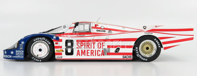 Solido Porsche 956 2.6l Turbo Team Joest Racing N 8 3rd 24h Le Mans 1986 G.follmer - J.morton - K.miller 1:18 Bílá Červená Modrá