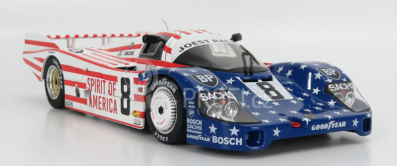 Solido Porsche 956 2.6l Turbo Team Joest Racing N 8 3rd 24h Le Mans 1986 G.follmer - J.morton - K.miller 1:18 Bílá Červená Modrá