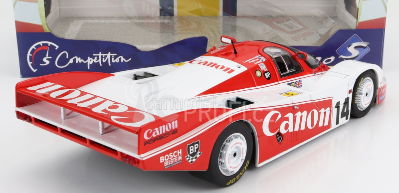 Solido Porsche 956 Turbo Team Canon Racing N 14 24h Le Mans 1983 J.palmer - J.lammers - R.lloyd 1:18 Červená Bílá