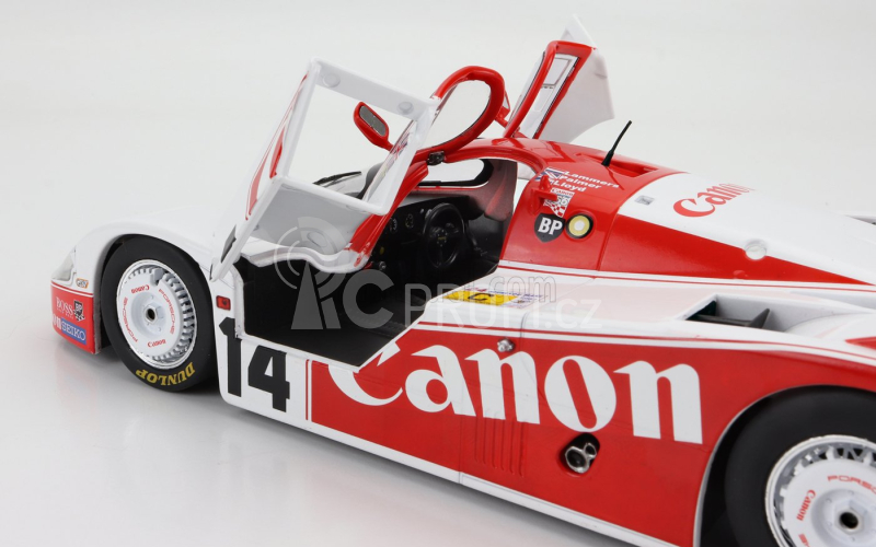 Solido Porsche 956 Turbo Team Canon Racing N 14 24h Le Mans 1983 J.palmer - J.lammers - R.lloyd 1:18 Červená Bílá