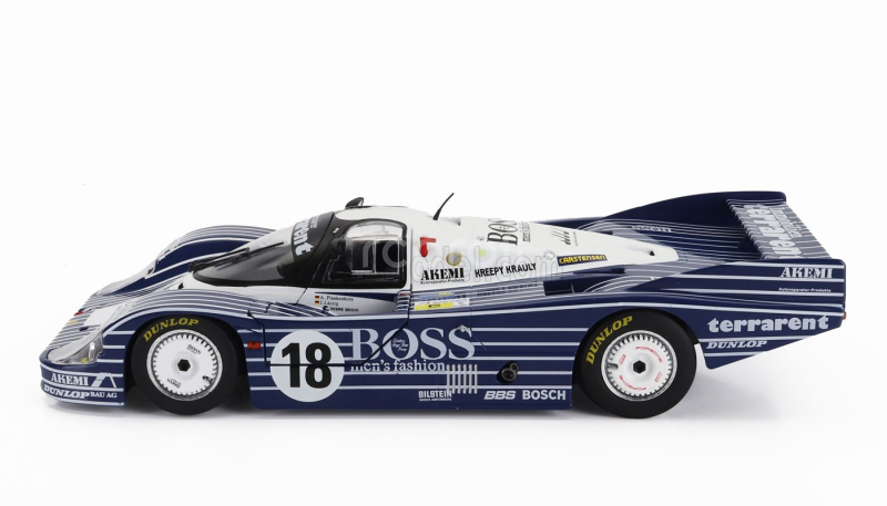 Solido Porsche 956l 2.6l Twin Turbo Team Obermaier Racing Boss N 18 24h Le Mans 1983 Jurgen Laessig - Alex Plankenhorn - Desire Wilson 1:18 Černá Bílá