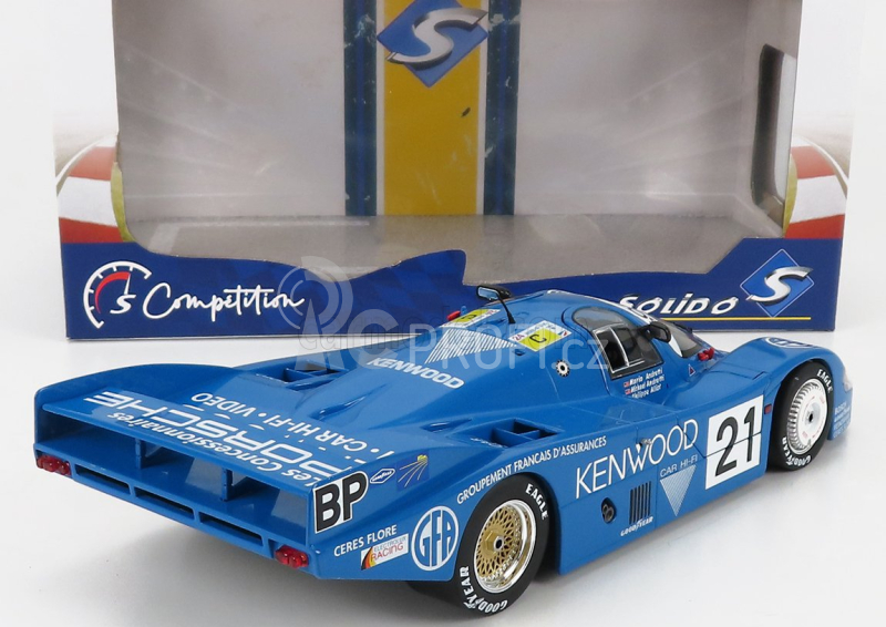 Solido Porsche 956lh Team Porsche Kremer Racing N 21 3rd 24h Le Mans 1983 M.andretti - M.andretti - P.alliot 1:18 Modrá Bílá