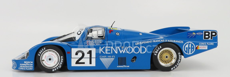 Solido Porsche 956lh Team Porsche Kremer Racing N 21 3rd 24h Le Mans 1983 M.andretti - M.andretti - P.alliot 1:18 Modrá Bílá