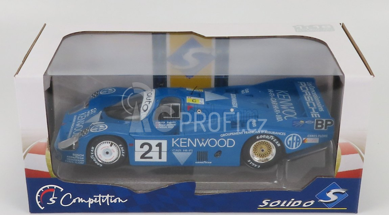 Solido Porsche 956lh Team Porsche Kremer Racing N 21 3rd 24h Le Mans 1983 M.andretti - M.andretti - P.alliot 1:18 Modrá Bílá