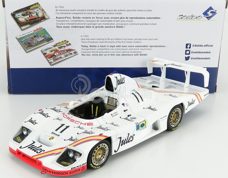Solido Porsche Type 935 936/81 2.3l Turbo Flat-6 Team Porsche System N 11 Winner 24h Le Mans 1981 J.ickx - D.bell 1:18 Bílá Červená