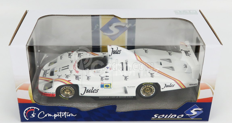 Solido Porsche Type 935 936/81 2.3l Turbo Flat-6 Team Porsche System N 11 Winner 24h Le Mans 1981 J.ickx - D.bell 1:18 Bílá Červená