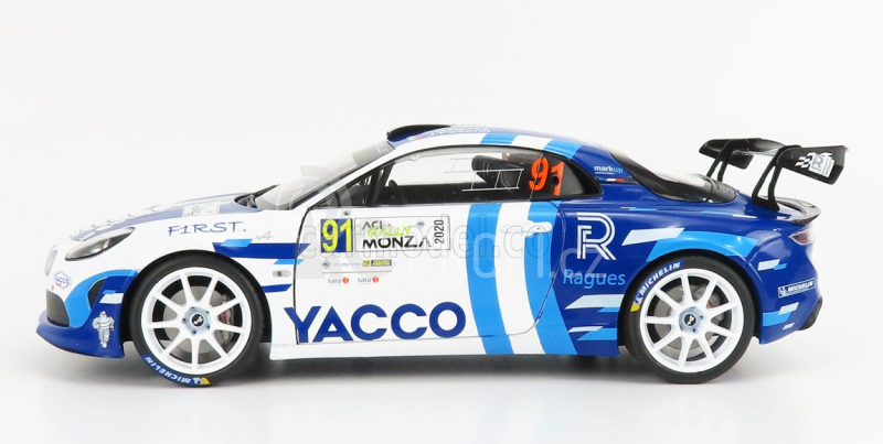 Solido Renault A110 Alpine N 91 Winner Rgt Class Rally Monza 2020 P.ragues - J.pesenti 1:18 2 Tóny Modré Bílé