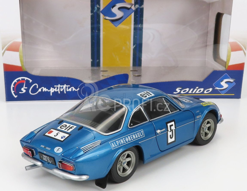 Solido Renault Alpine A110 1600s N 5 Rally Olympia 1972 J.p.nicolas - J.todt 1:18 Blue