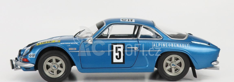 Solido Renault Alpine A110 1600s N 5 Rally Olympia 1972 J.p.nicolas - J.todt 1:18 Blue