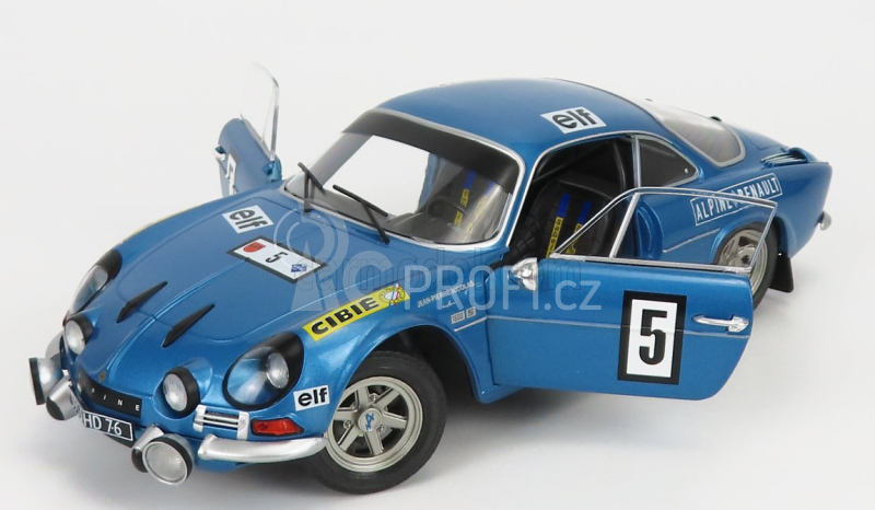 Solido Renault Alpine A110 1600s N 5 Rally Olympia 1972 J.p.nicolas - J.todt 1:18 Blue