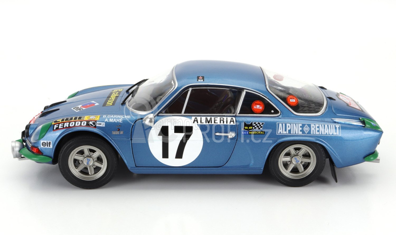 Solido Renault Alpine A110 1600s (night Version) N 17 Rally Montecarlo 1972 B.darniche - A.mahe 1:18 Blue Met