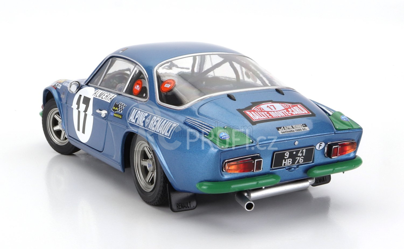 Solido Renault Alpine A110 1600s (night Version) N 17 Rally Montecarlo 1972 B.darniche - A.mahe 1:18 Blue Met