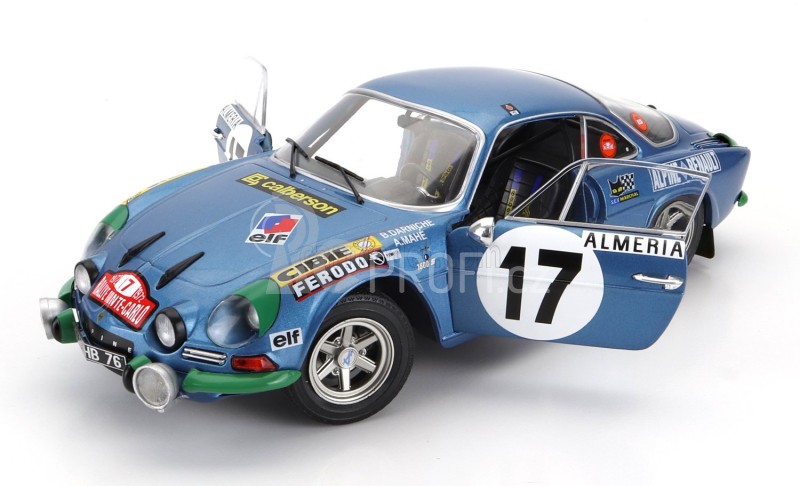 Solido Renault Alpine A110 1600s (night Version) N 17 Rally Montecarlo 1972 B.darniche - A.mahe 1:18 Blue Met