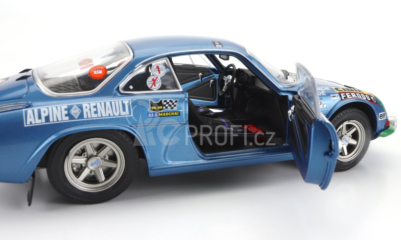 Solido Renault Alpine A110 1600s (night Version) N 17 Rally Montecarlo 1972 B.darniche - A.mahe 1:18 Blue Met