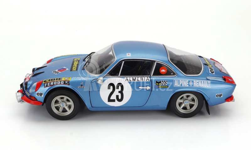 Solido Renault Alpine A110 1600s (night Version) N 23 Rally Montecarlo 1972 Jean Pierre Nicolas - Michel Vial 1:18 Blue Met