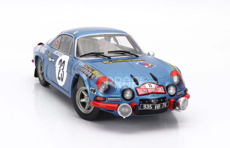 Solido Renault Alpine A110 1600s (night Version) N 23 Rally Montecarlo 1972 Jean Pierre Nicolas - Michel Vial 1:18 Blue Met
