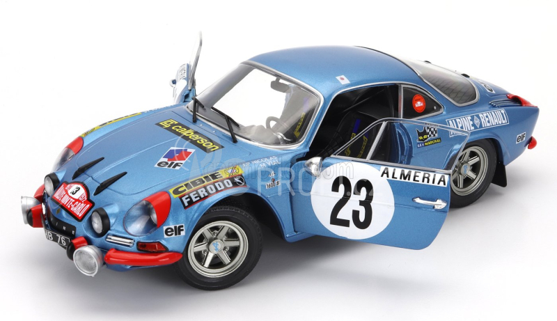 Solido Renault Alpine A110 1600s (night Version) N 23 Rally Montecarlo 1972 Jean Pierre Nicolas - Michel Vial 1:18 Blue Met