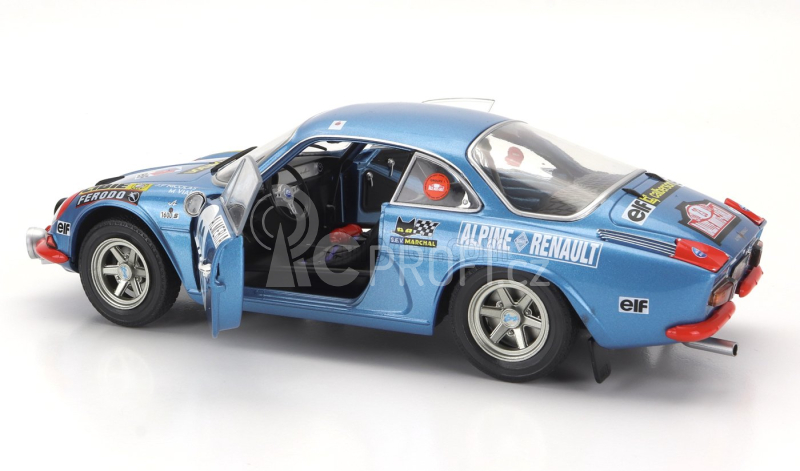 Solido Renault Alpine A110 1600s (night Version) N 23 Rally Montecarlo 1972 Jean Pierre Nicolas - Michel Vial 1:18 Blue Met