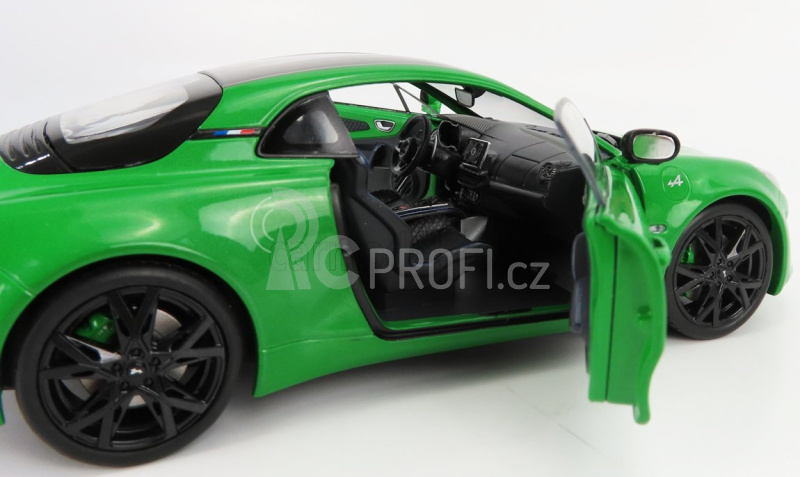 Solido Renault Alpine A110 Pure Coupe 2021 - Black Wheels 1:18 Green Met