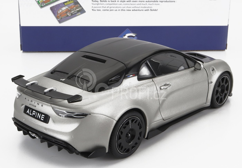 Solido Renault Alpine A110 Radicale Coupe 2022 1:18 Matt Silver
