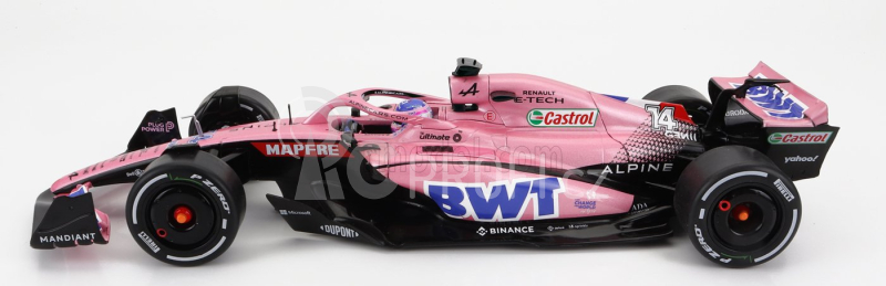 Solido Renault F1 A522 Team Alpine Bwt N 14 Bahrain Gp 2022 Fernando Alonso 1:18 Pink