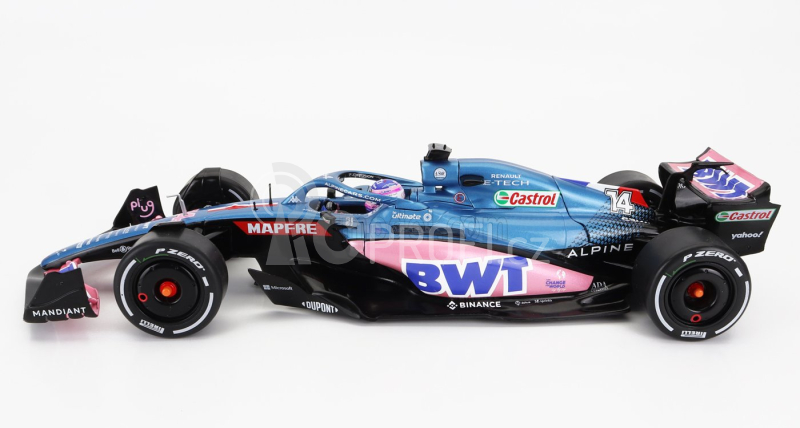 Solido Renault F1 A522 Team Alpine Bwt N 14 Monaco Gp 2022 Fernando Alonso 1:18 Modrá Růžová