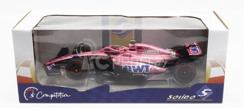 Solido Renault F1 A522 Team Alpine Bwt N 31 Saudi Arabia Gp 2022 Esteban Ocon 1:18 Pink