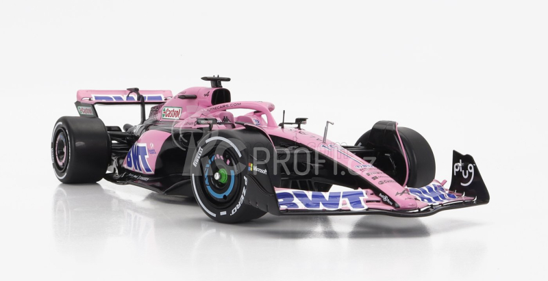 Solido Renault F1  A523 Team Bwt Alpine Press Launch Livery N 10 Pierre Gasly - N 31 Esteban Ocon 2023 1:18 Růžová Černá Modrá