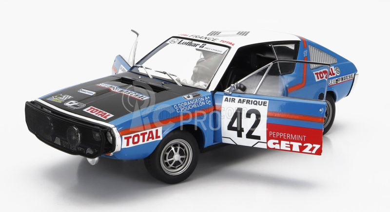 Solido Renault R17 Mk1 N 42 Rally Abidjan Nice 1976 1:18 Blue