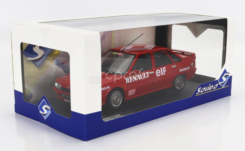 Solido Renault R21 Mki Turbo Speed Record The Vitesse Sur Glace 1988 - Record On The Ice 1:18 Red